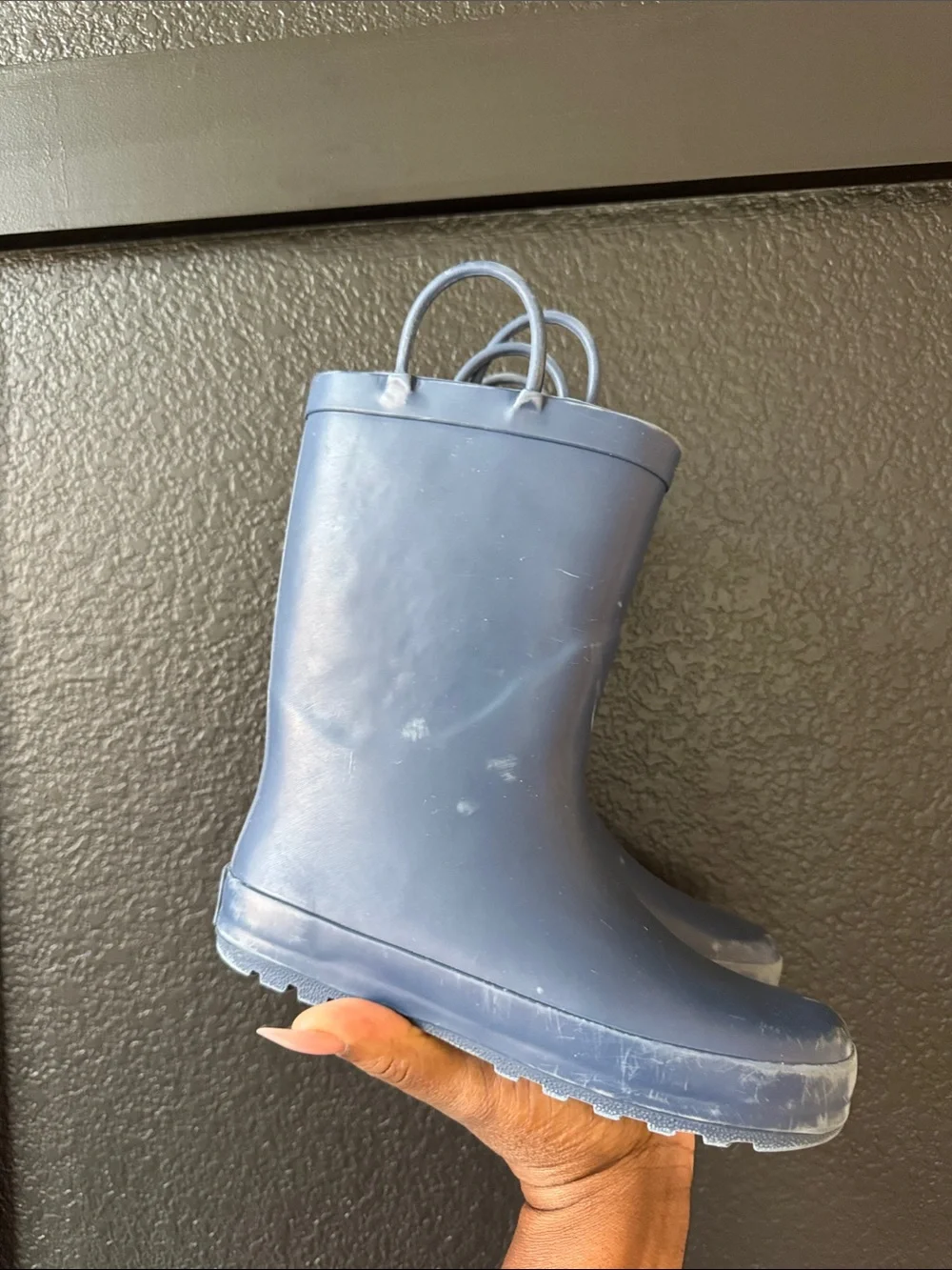 Kids Navy Blue Rain Boot